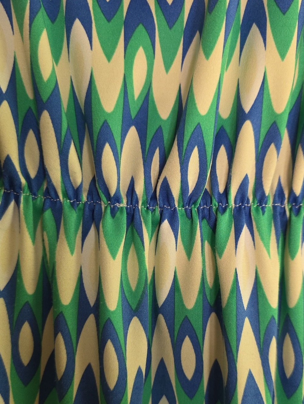 JB by Julie Brown Blue & Green Sleeveless Printed Dress, Size S - Picture 4 of 5
